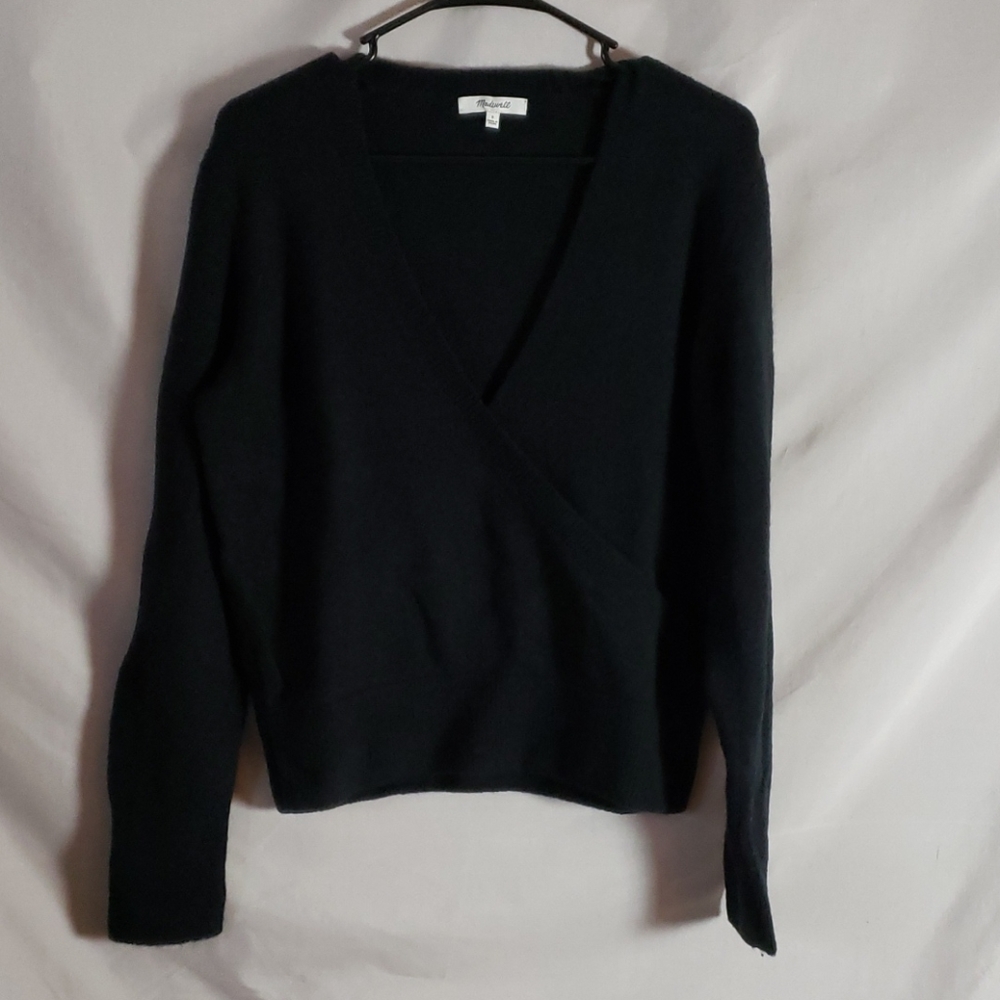 NEW Madewell Faux Wrap Pullover Sweater